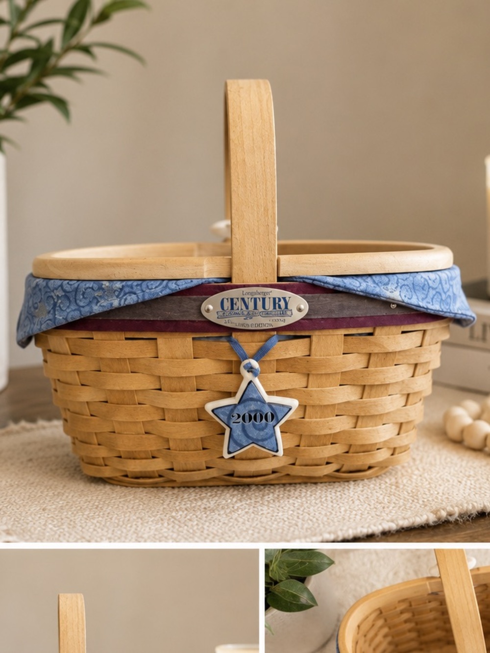 Longaberger Century Basket Entire Set! -2000